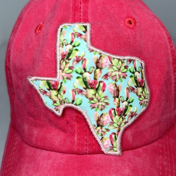 Texas Distressed Cap Cactus Print - Picture 2 of 6